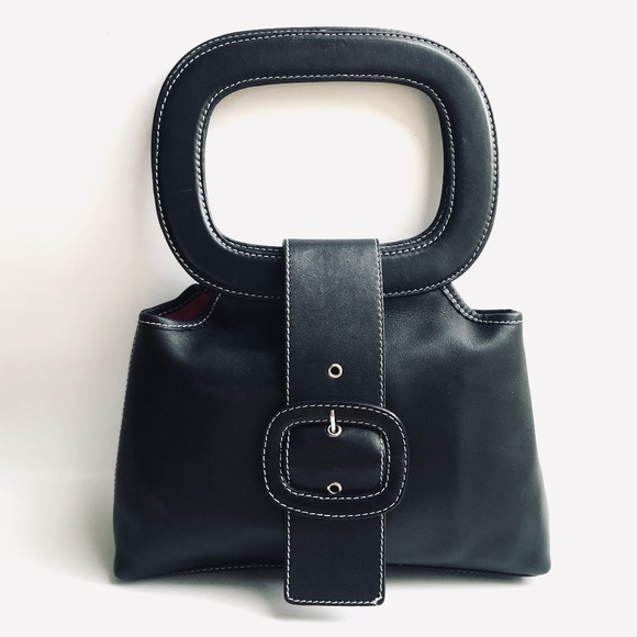 Trina Turk Handbags - Trina Turk Los Angeles Black Vegan Leather Handbag